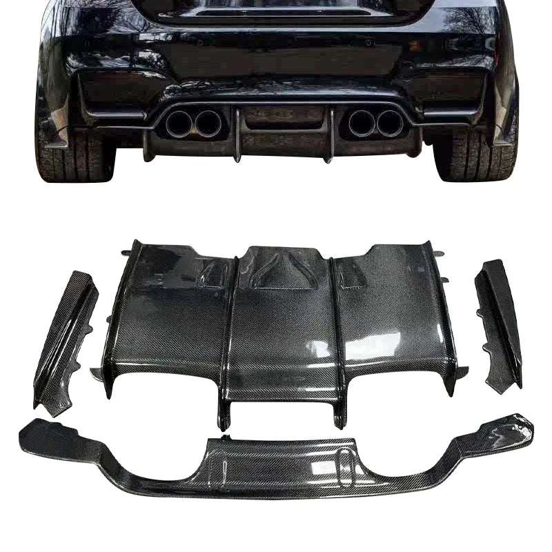 PSM Style Carbon Fiber Rear Diffuser for F80 M3 F82 M4