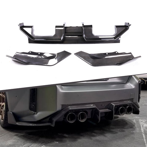 AD Style Carbon Fiber Rear Diffuser for BMW G87