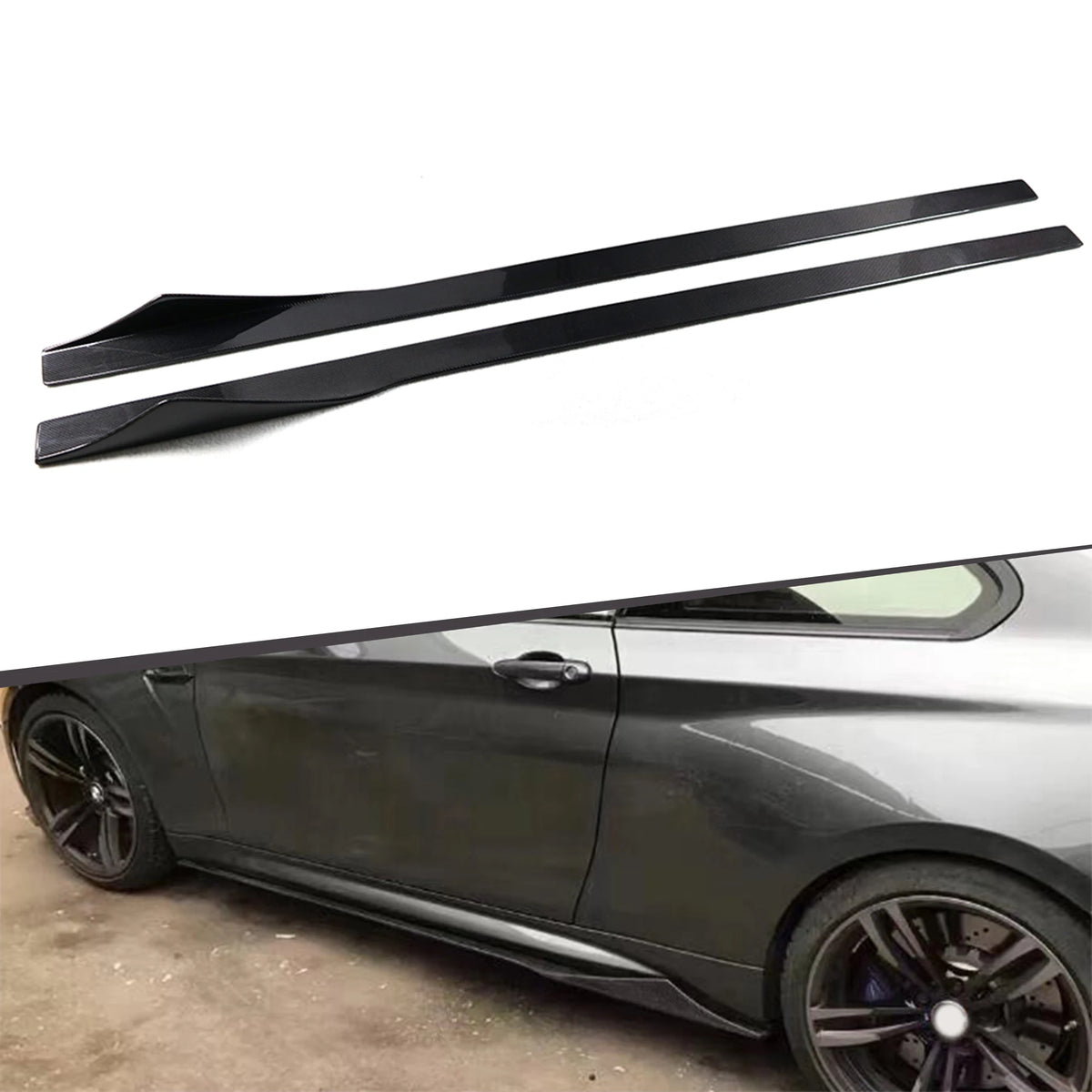 Auto Body Kits Carbon MTC Type Side Skirt for BMW M2 F87 Side Skirt Extensions 2016+