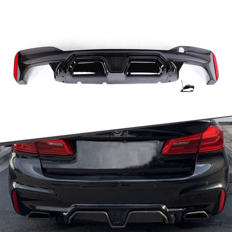 CS Style ABS Gloss Black Rear Diffuser for BMW G30