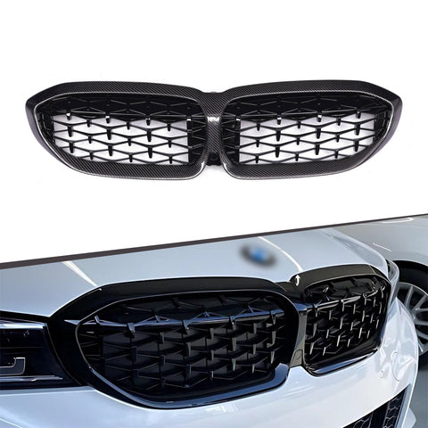 Diamond Style Carbon Fiber Front Grille for BMW G20