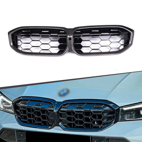 Diamond Style Carbon Fiber Front Grille for BMW G20 LCI