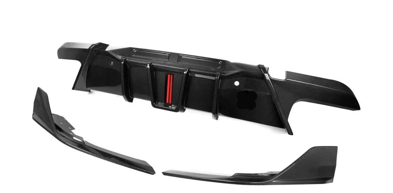 Carbon Fiber SQ Style Diffuser With LED Light for BMW X6M F96 LCI 2024+