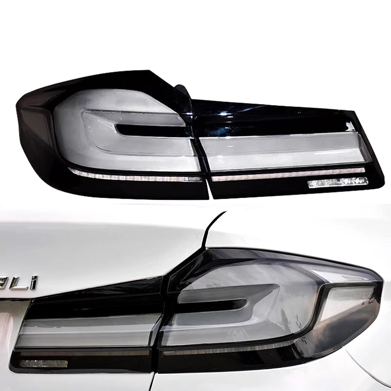 BMW 5 Series G30 Taillights 2018-2023 F90 Style Clear
